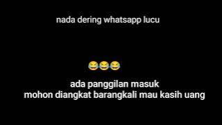 There is an incoming call, perhaps someone wants to give you money, please answer - WhatsApp ring...