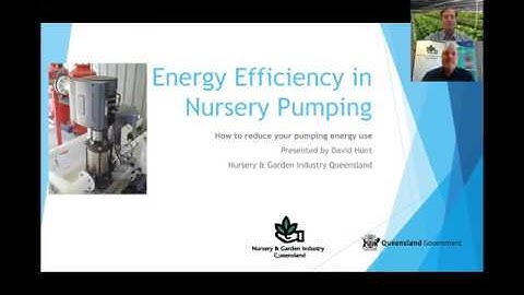 Energy Efficiency in Nursery Pumping Webinar
