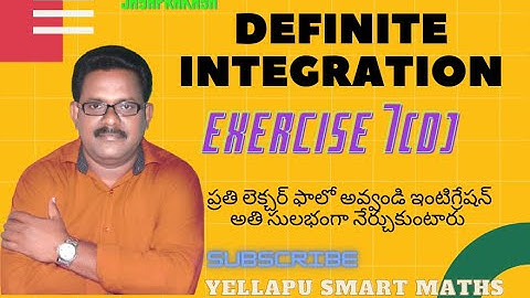 #Definite Integration class 12 in telugu#maths 2b#part 59 #Exercise 7(d)#