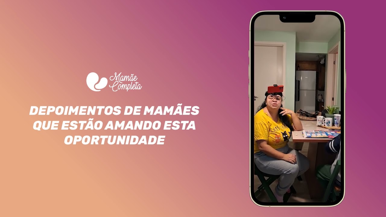 Depoimento de uma mãe que participa do programa