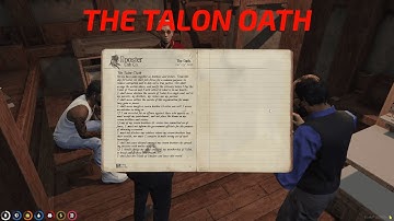 Harry looks at the Talon oath and Lang explains the loyalty of talon members | Nopixel 3.0