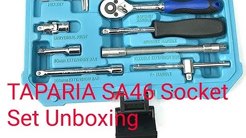 Taparia SA46 socket set unboxing | Review