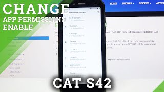 how to manage apps permissions in cat s42 - access permission manager