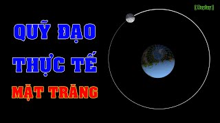 Quỹ đạo thực tế của Mặt trăng quanh Trái đất và Mặt trời [Replay] | Top thú vị |