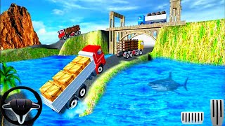 पहाड़ी रास्तों पर चलने वाला ट्रक का गेम खेले|Truck Cargo Driving 3D Android Gameplay screenshot 5