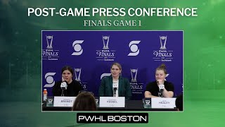 Boston Post-Game Press | PWHL Finals Game 1 | BOS MIN | Hannah Brandt Jess Healey Courtney Kessel