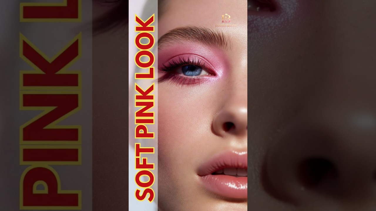 Easy Pink Eyeshadow Look Tutorial | Soft Glam Eye Makeup for Beginners #eyemakeuptutorial #shorts