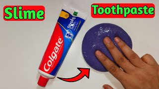 How To Make Slime With Colgate Toothpaste at home l How to make slime at home, Toothpaste slime asmr