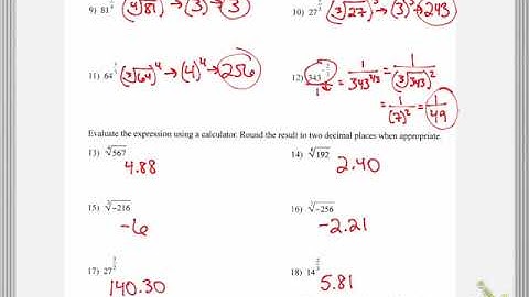 7.1-7.3 Quiz Review Answers