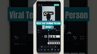 Add Text Behind Person Using SmartCutout | Filmora Mobile