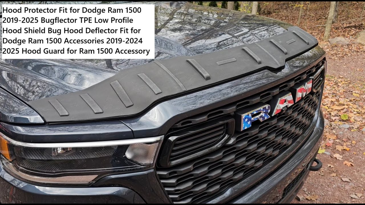Дефлектор капота Ram 1500, новый стиль кузова 2019-2025+ ....