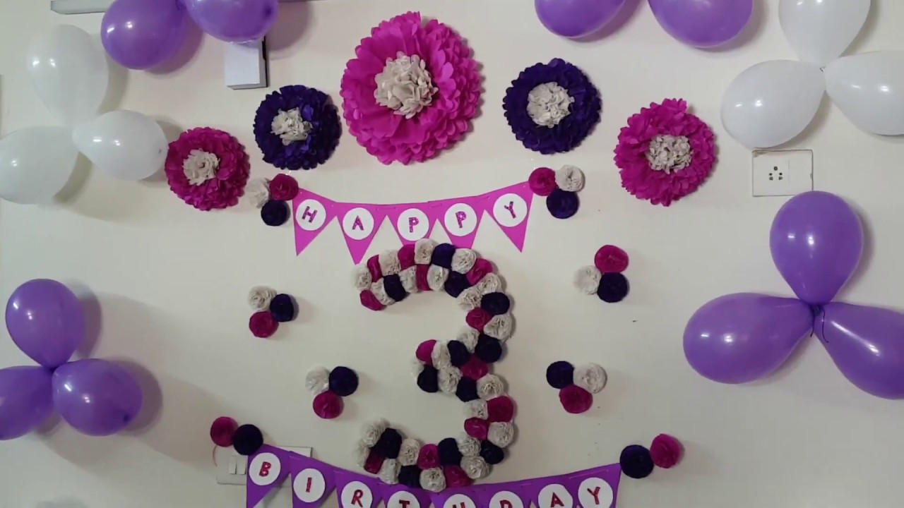 Get Birthday Decoration Ideas At Home Easy Images - To Decoration