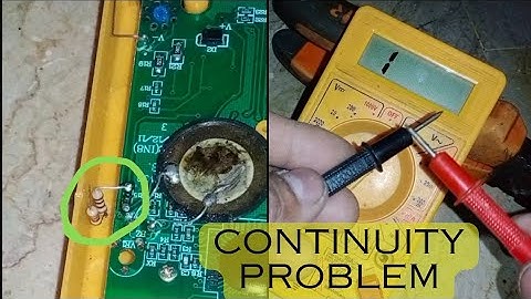 Multimeter Continuity Buzzer Mode Repair / Continuity Not working