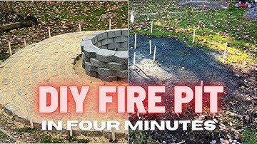 DIY FIRE PIT IN 4 MINUTES | Time-Lapse
