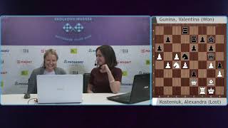 Gunina on her victory vs Kosteniuk | 2019 Women's FIDE Grand Prix - Skolkovo