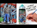 DIY Graffiti Diorama inside a spray paint can / Miniature Graffiti painting / Montana cans