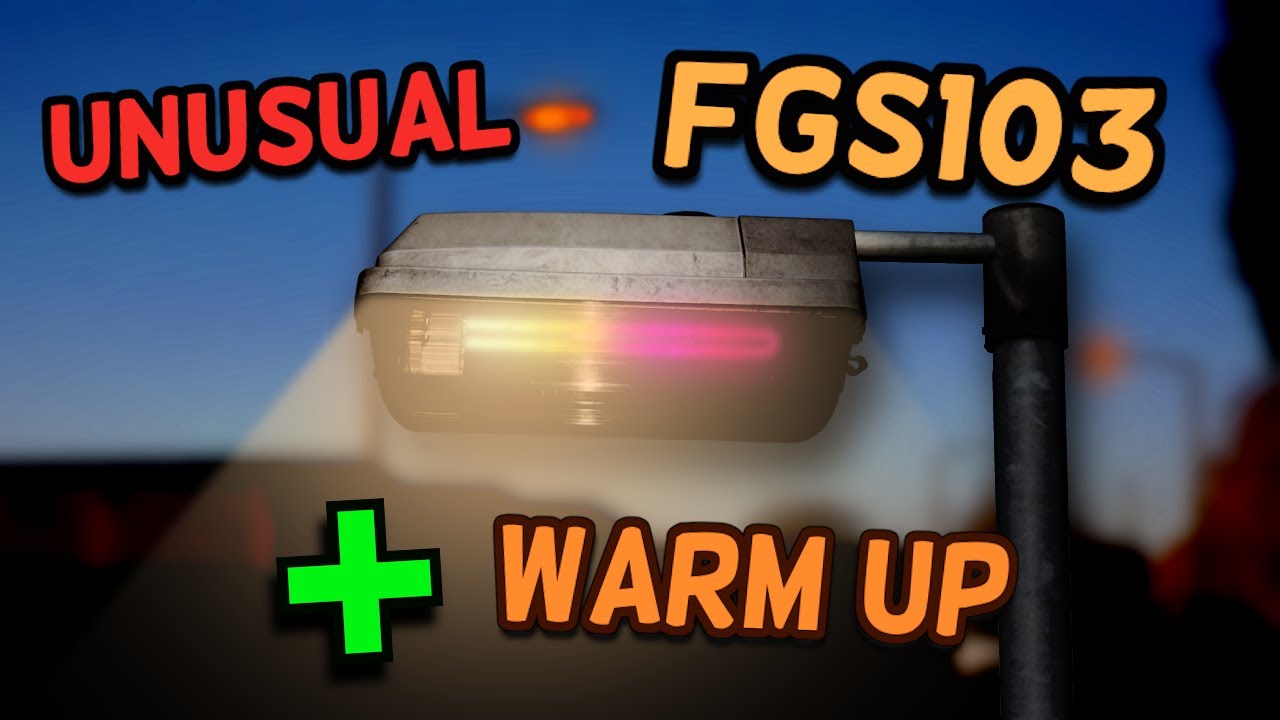 An Unusual Philips FGS103 Street Light Lantern [35W SOX Warm Up]