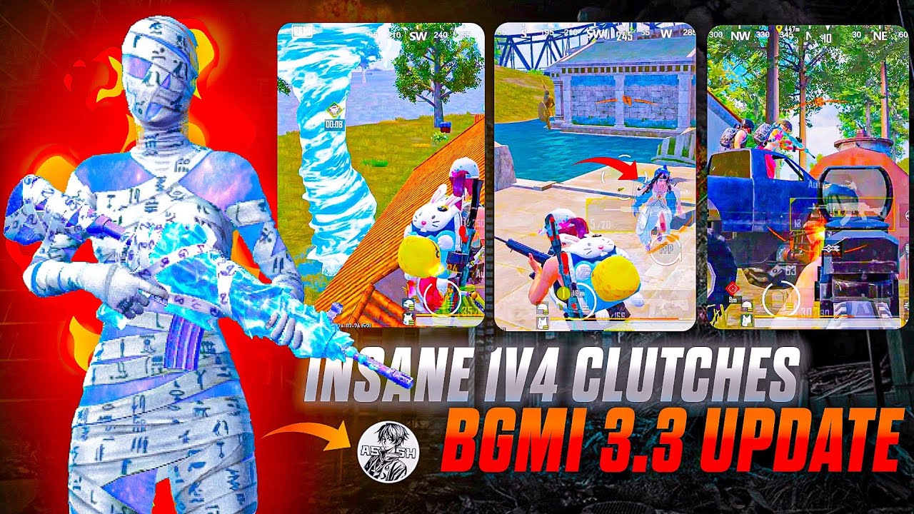 FASTEST 1V4 CLUTCHES IN BGMI ⚡BGMI 1V4 GAMEPLAY 🔥 SOLO VS SQUAD | BGMI ...
