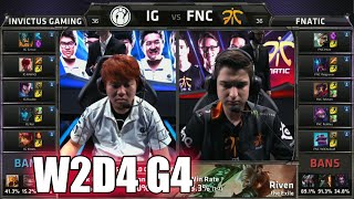 Fnatic vs Invictus Gaming | Week 2 Day 4 Group B LoL S5 World Championship 2015 | IG vs FNC G2