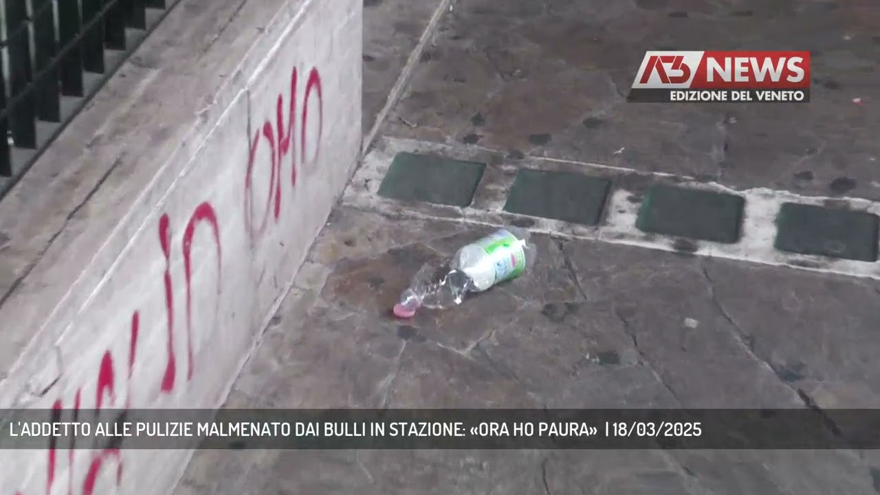 L'ADDETTO ALLE PULIZIE MALMENATO DAI BULLI IN STAZIONE: «ORA HO PAURA»  | 18/03/2025