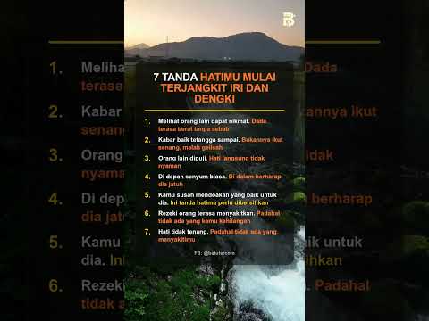 7 TANDA HATIMU MULAI TERJANGKIT IRI DAN DENGKI