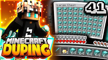 DUPING TONS OF DIAMOND BLOCKS AND GOD APPLES! | Minecraft DUPING Series #41