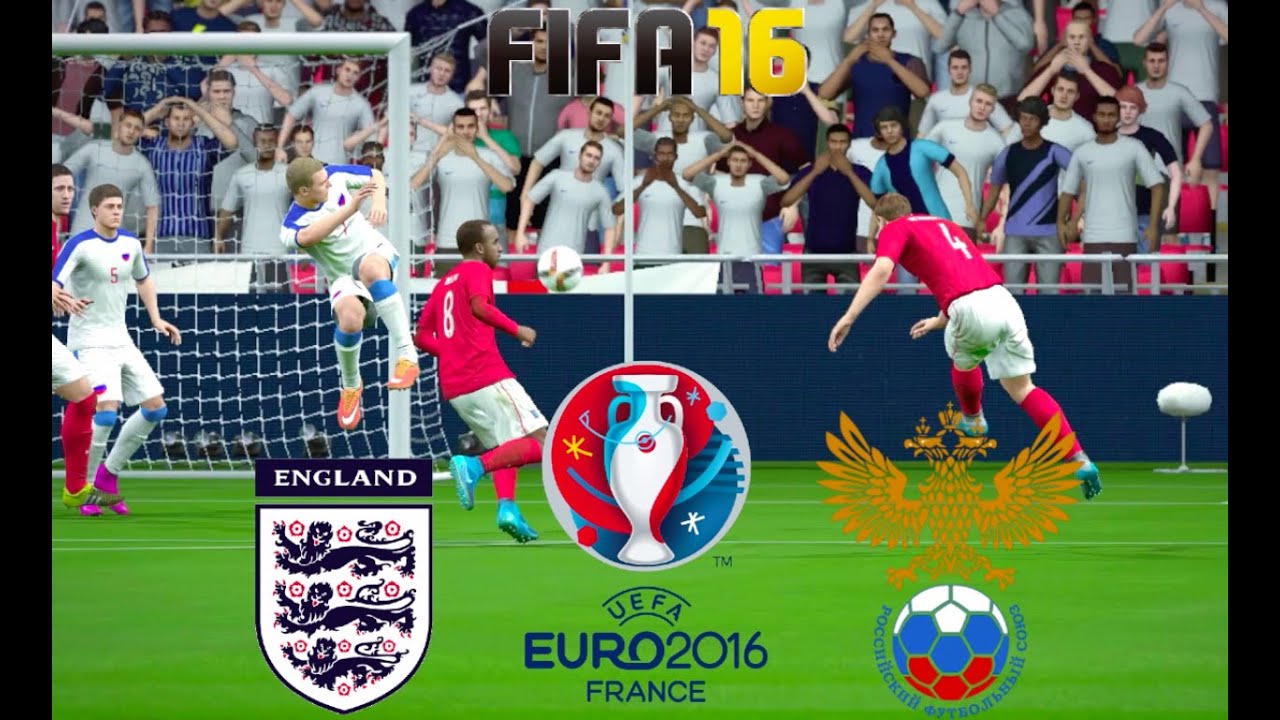 UEFA EURO 2016 Gameplay | England vs Russia | FIFA 16 1080p60fps