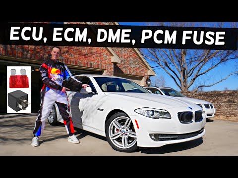 BMW F10 F11 ECU FUSE, ECM FUSE, DME FUSE, PCM FUSE LOCATION BMW 528i 535i 520i 530i 550i 518d 520d 5