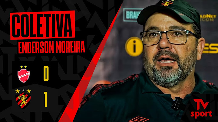 COLETIVA DO TÉCNICO ENDERSON MOREIRA (VILA NOVA x SPORT)
