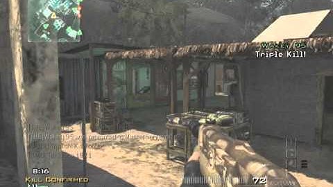 Cross Map Throwing Knife  - MW3 Game Clip