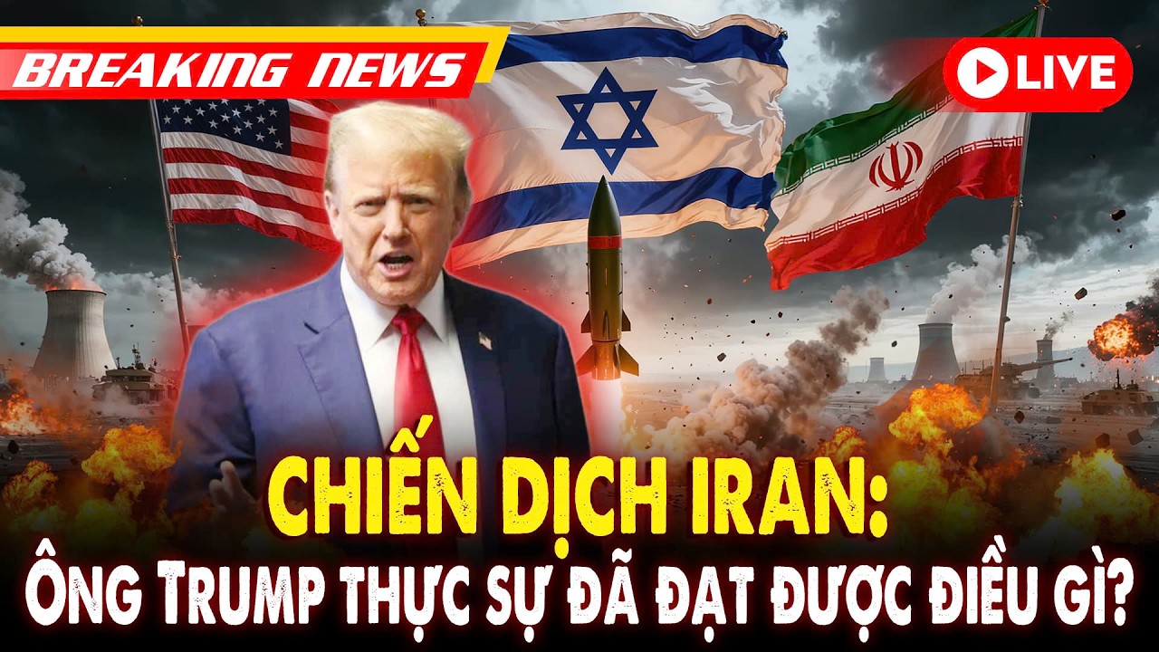 🔴[Trực tiếp] Chiến dịch Iran: Ông Trump thực sự đã đạt được điều gì? | VOVLive
