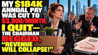 My $184K Annual Pay Was Cut to $3,900/Month. I Quit—The Chairman Begged, “Revenue Will Collapse!” Update