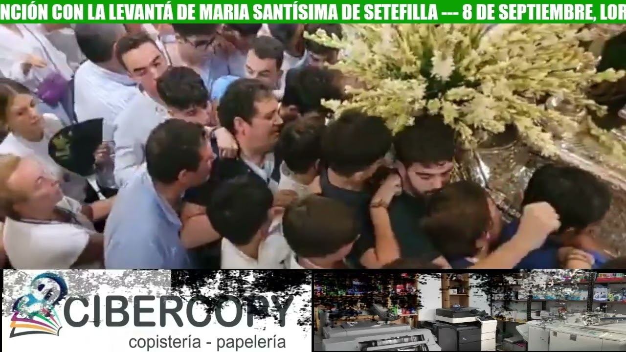 ASÍ VIVIMOS EN DIRECTO LA LEVANTÁ DE MARÍA SANTÍSIMA DE SETEFILLA, PATRONA DE LORA DEL RÍO