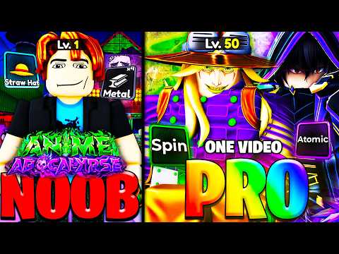 I Went NOOB To PRO In One Video On Anime Apocalypse!