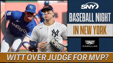 Should Bobby Witt Jr. win MVP over Aaron Judge? | Baseball Night in New York | SNY