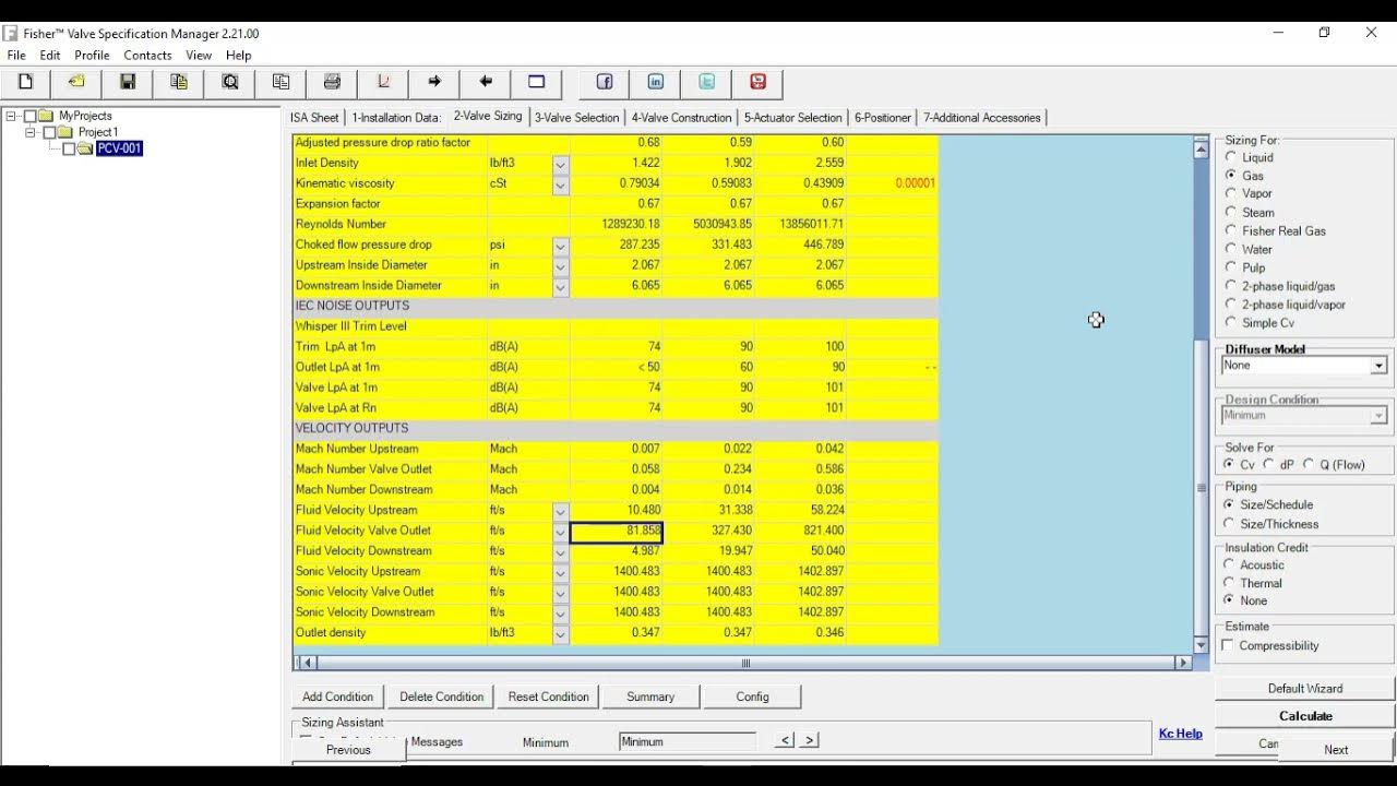 How to Size a Control Valve for Gas Flow ? Fisher Valve Sizing
