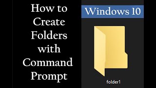 How to Create a folder using Command Prompt on Windows 10 and 11