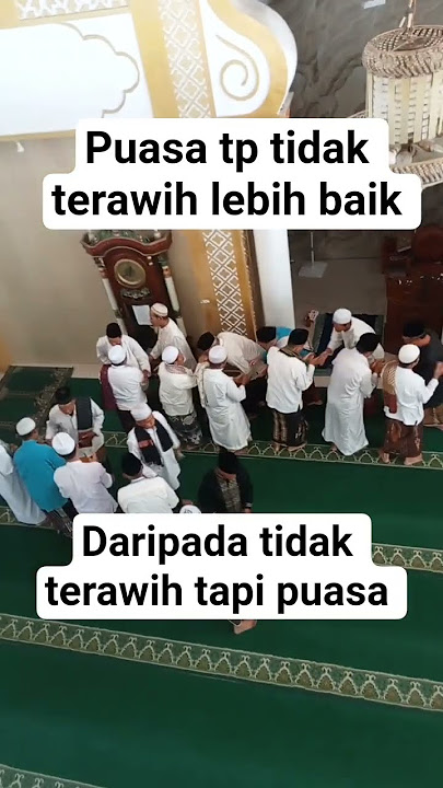 puasa tapi tidak terawih lebih baik daripada tidak terawih tapi puasa bener ga ya #quotes #shorts