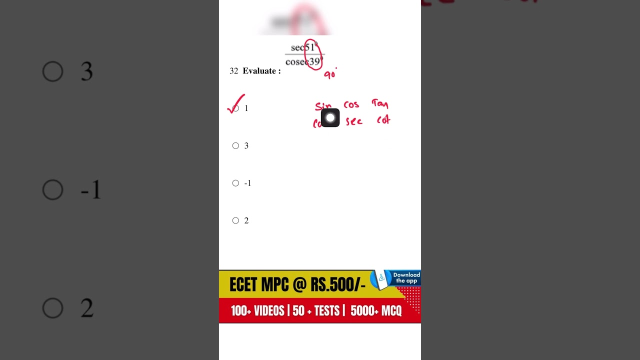 ECET 2025 Maths Guide | How to Score High & Get the Best Rank! 🚀 | Q-202 Explained