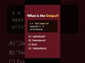 What is the Output #python #coding #programming #short #viral