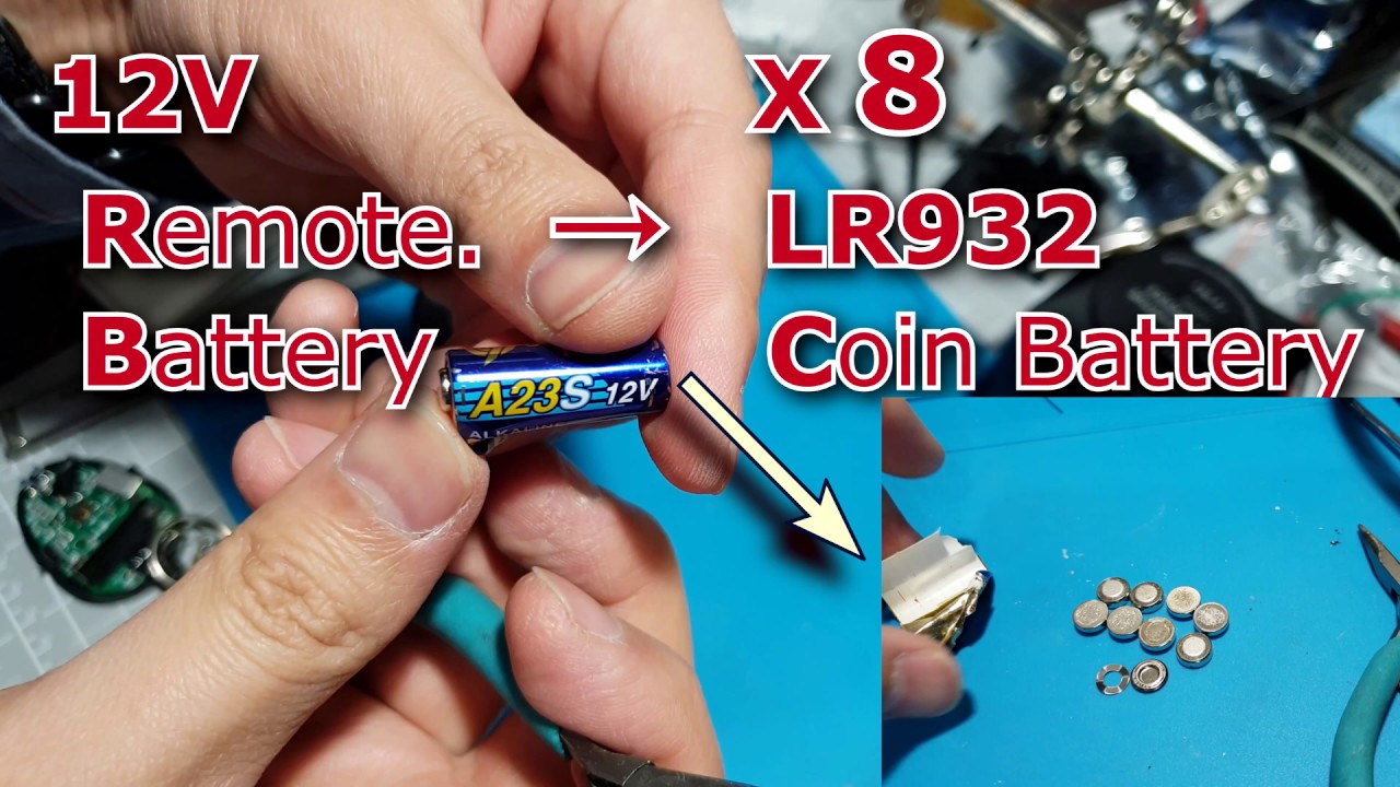 12V Battery Disassembly 23A to x8 LR932 YouTube