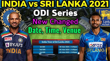 pic India Vs Sri Lanka 2021 Schedule Date And Time 2