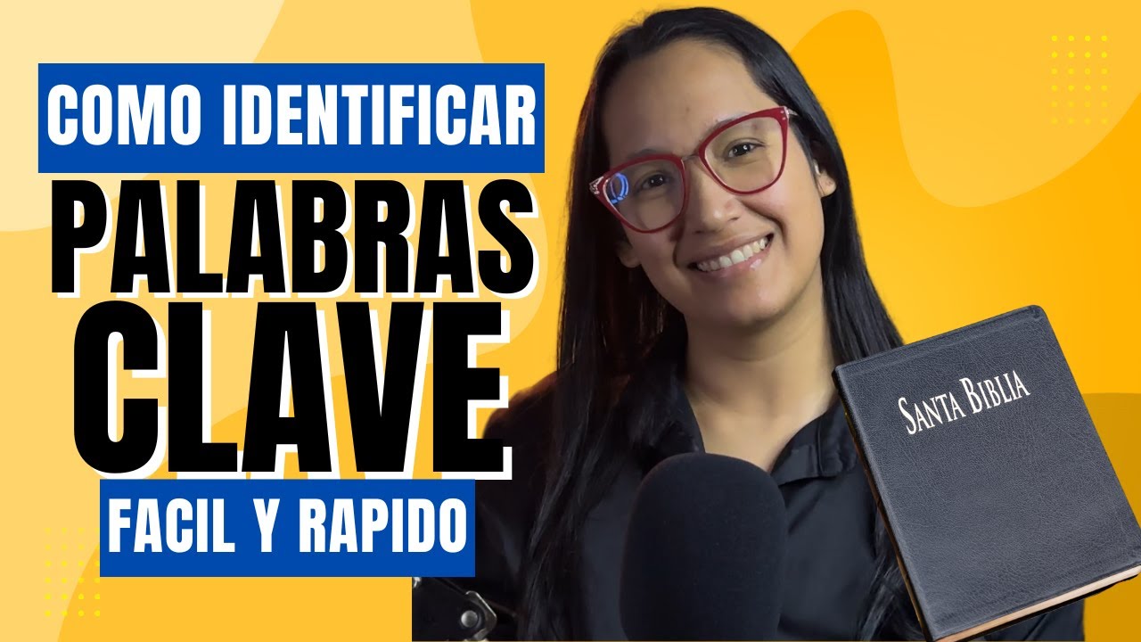 Cómo Identificar Palabras Clave en la Biblia FACIL Y RAPIDO