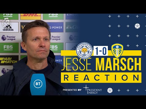 “We played well and deserved a result” | Jesse Marsch reaction | Leicester City 1-0 Leeds United