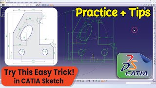 Better Control Using Construction Elements | Smart CATIA Sketch #13