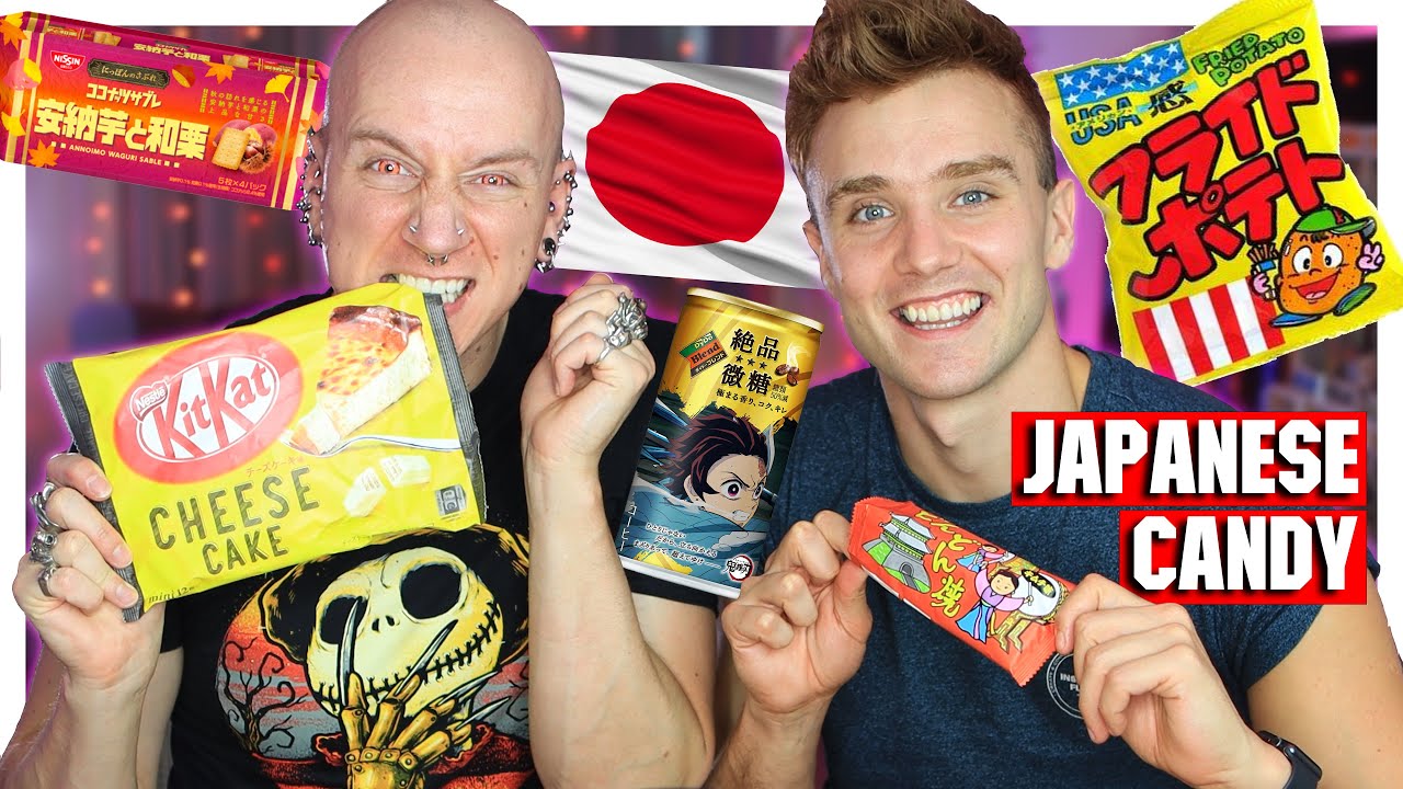 Brits Taste Japanese Candy & Snacks 2 | Roly & Calum - YouTube