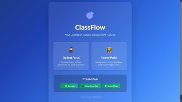 CLASSFLOW | ERP-Based Integrated Student Management System | SIH 2025 Project by Team VISION X