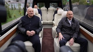 "Ей палец сломали ещё..." // Алиев показал Лукашенко расстрелянные памятники. Шуша