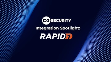 [Rapid7 +D3 Smart SOAR] Automated Incident Response