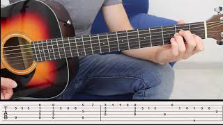 Video thumbnail of "Concierto de Aranjuez - Adagio - Fingerstyle Acoustic Guitar Lesson Beginner"